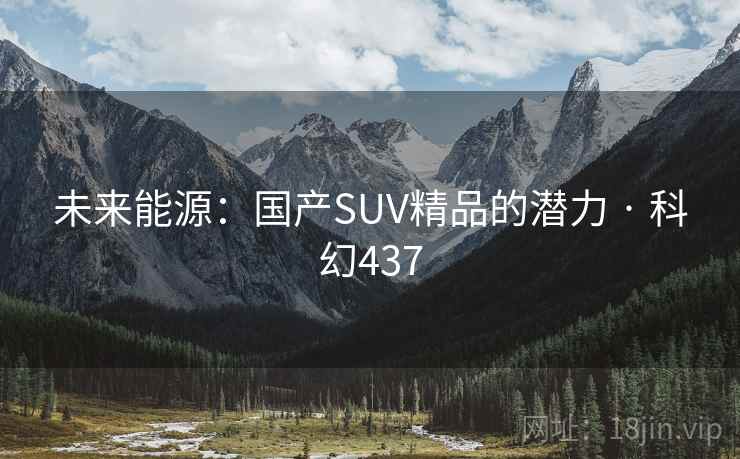 未来能源：国产SUV精品的潜力 · 科幻437