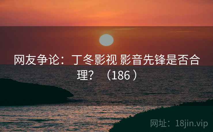 网友争论：丁冬影视 影音先锋是否合理？（186 ）